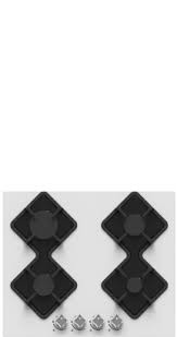 PLAQUE CHAUFF 4F VERRE BLANCHE 60/60-FFD